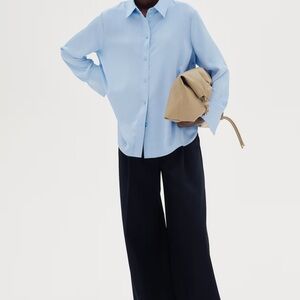 H&M light blue blouse